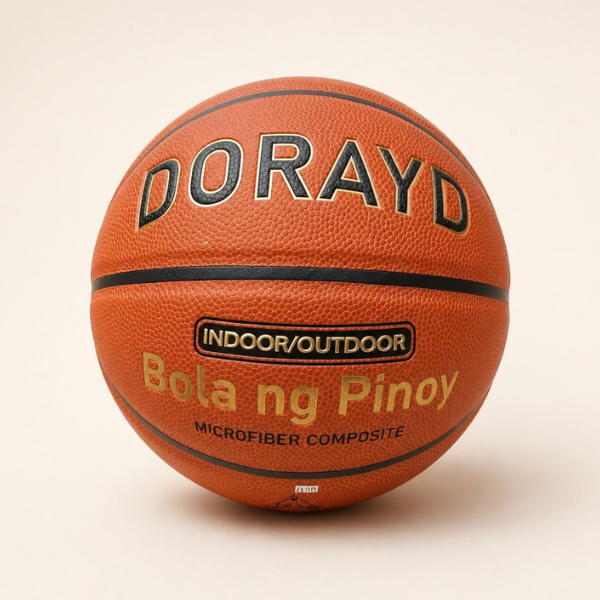 DORAYD Bola ng Pinoy branded basketball, product example for checking the model and suitable court surface
